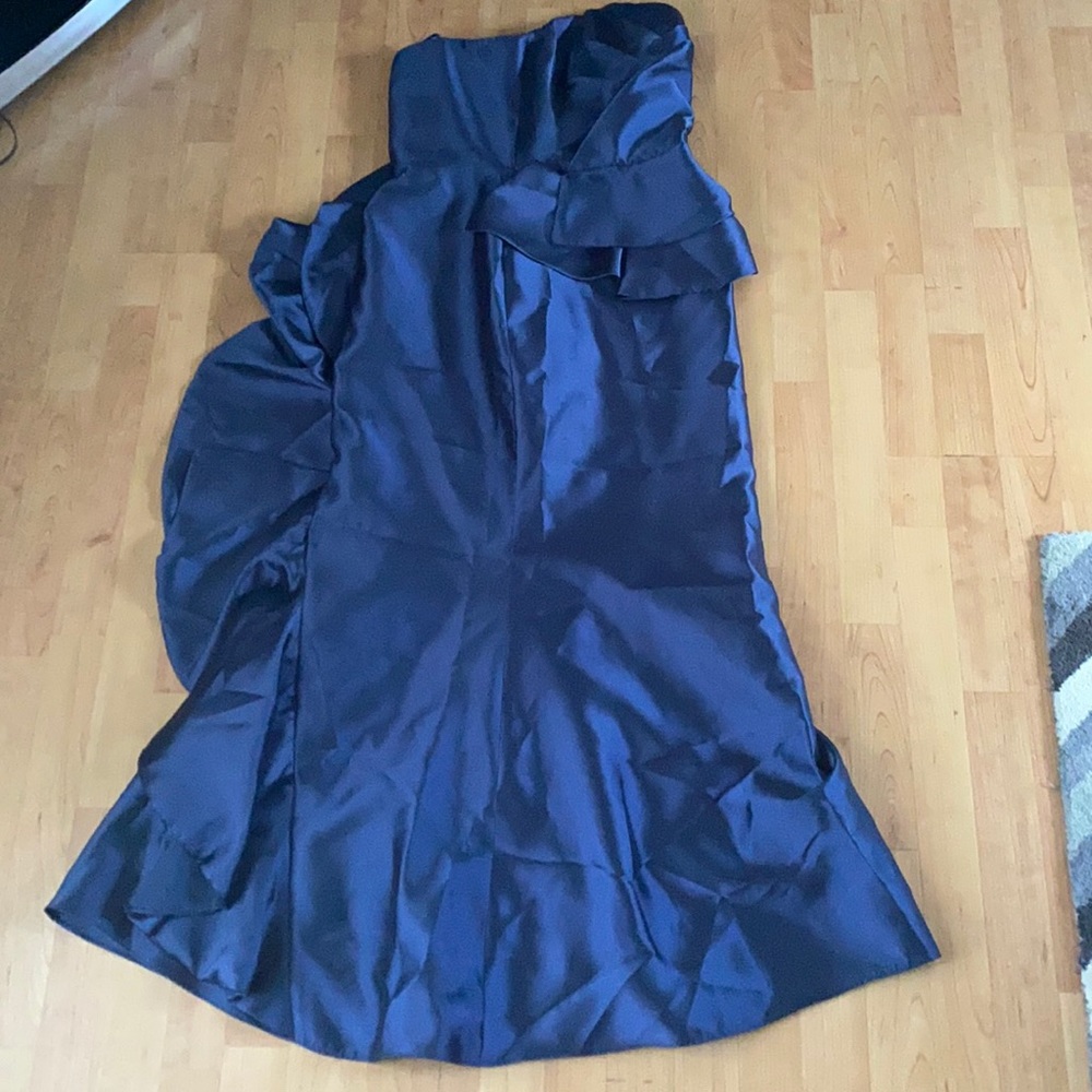 Badgley Mischka Navy Blue Dress